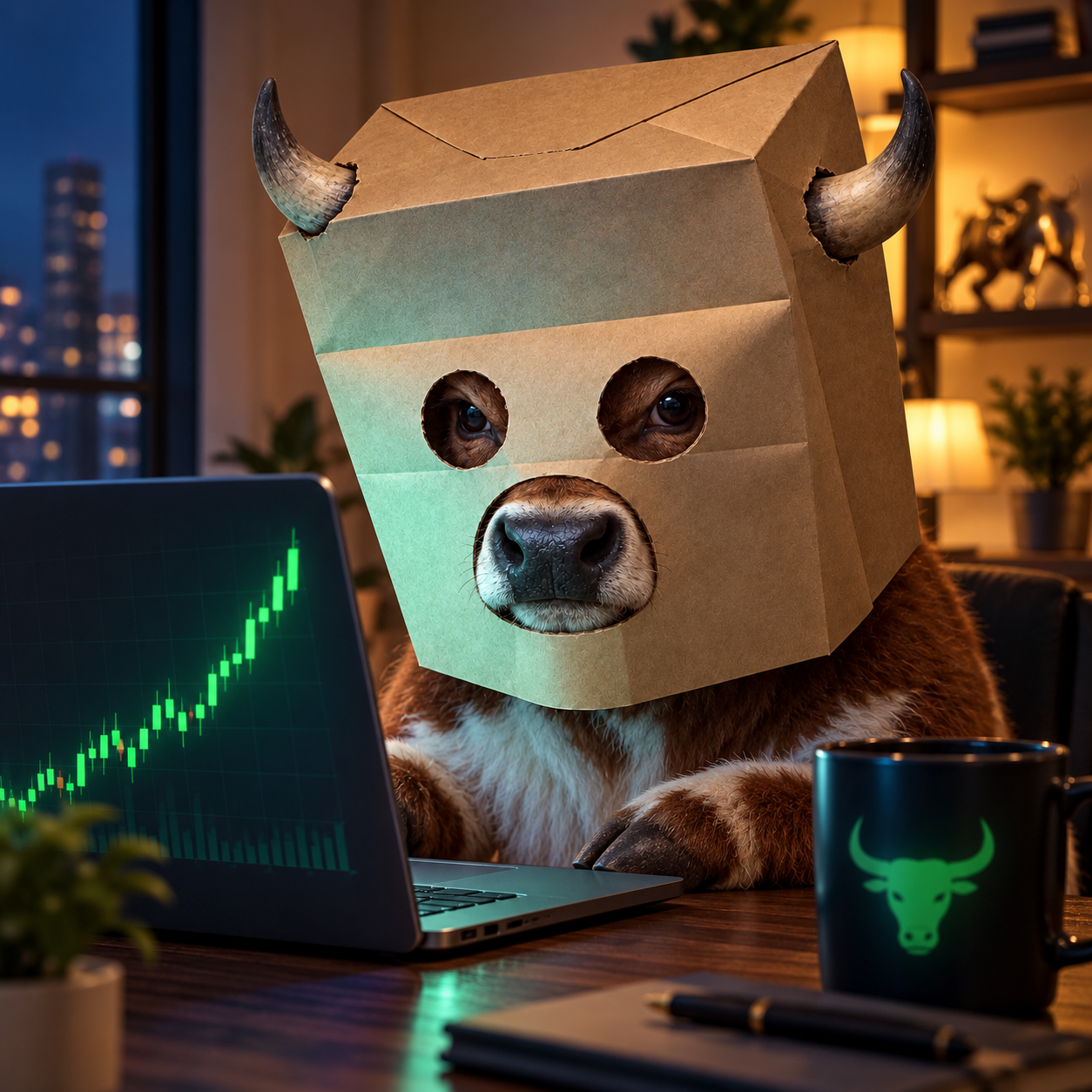 Anonymous BULL trading behind the box
